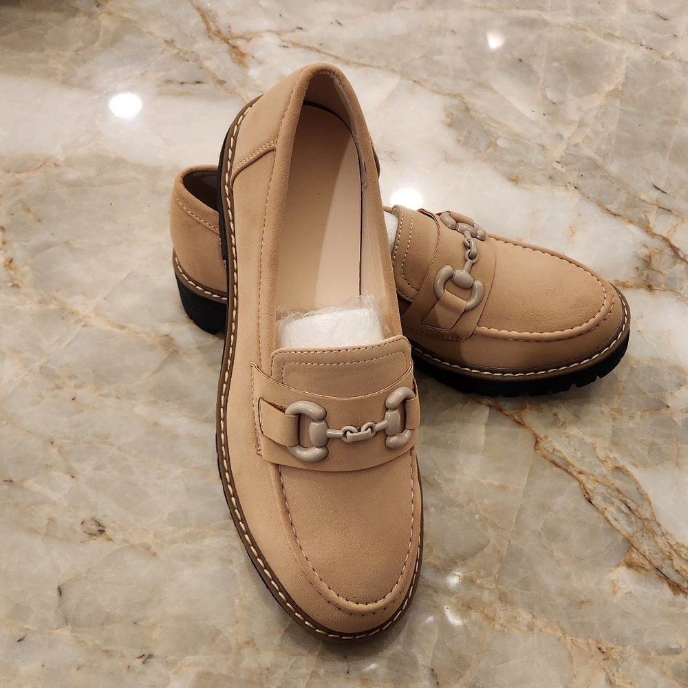 Faux Suede Loafers